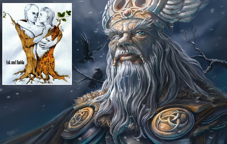 ask-and-embla-first-human-pair-created-by-powerful-god-odin-and-his