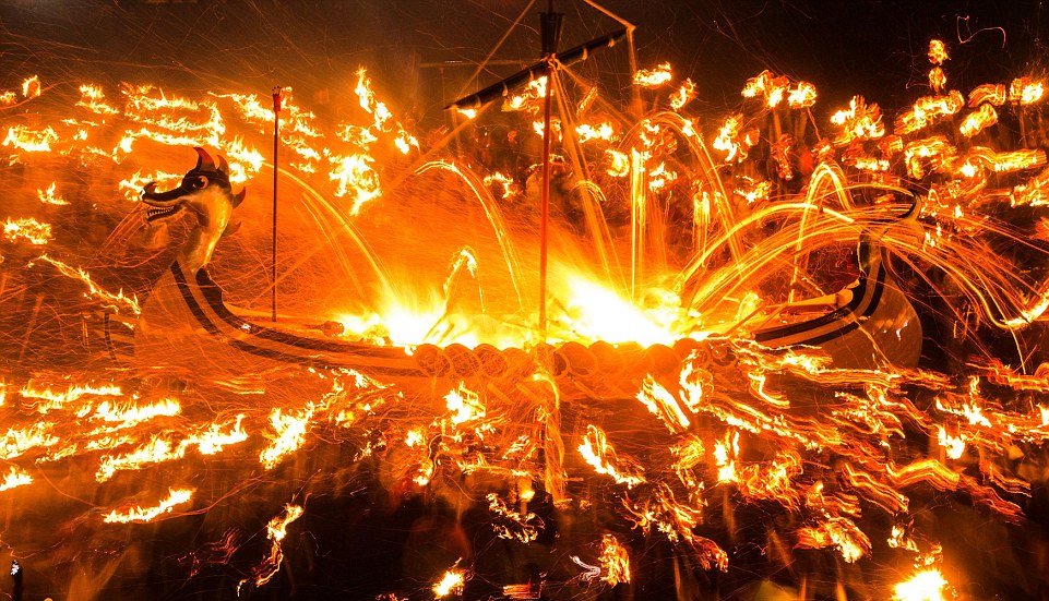 viking funeral pyre