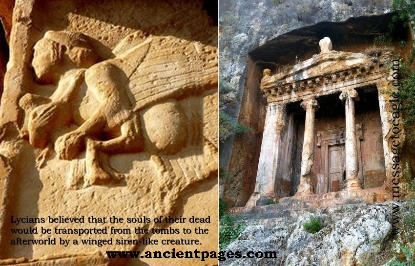 Magnificent Ancient Rock Cut Lycian Tombs Of Myra Antalya Turkey Ancient Pages