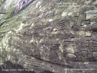 gympie glyphs remarkable hieroglyphs gosford pyramid