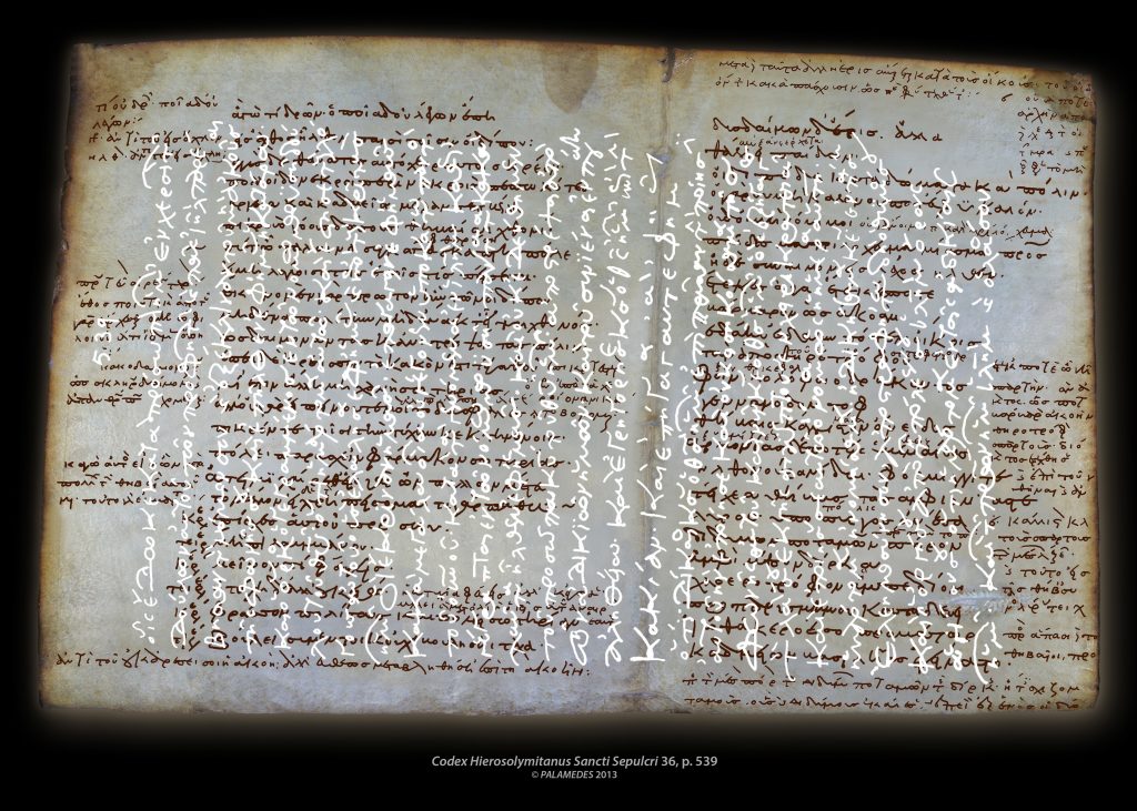 Washed off and overwritten in medieval times: Using advanced multispectral imaging methods, scientists at Göttingen University explore two newly discovered medieval manuscripts. Photo: Palamedes