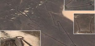 Mysterious structures seen from space, Saudi Arabia