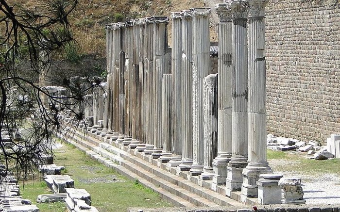 Greek God Asclepius And Ancient Healing Center 'Asclepion Of Pergamum'