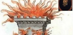 burning tower by Nostradamus