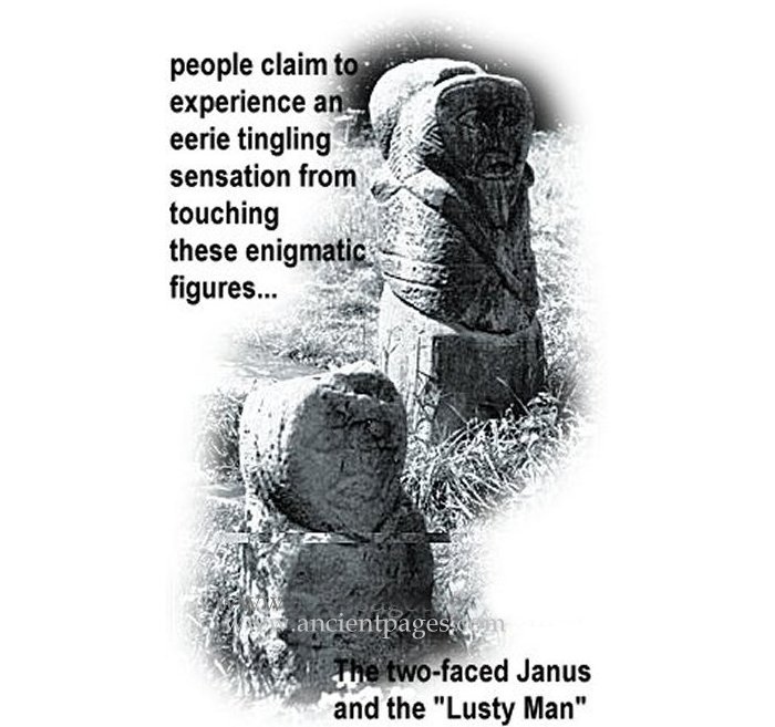 Janus, the two-faced Roman God from whose name 'Janiceps' derives.