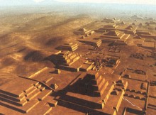 Cahuachi ruins. Artist's impression