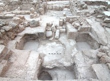 An overview of an archeological site that has revealed a large mausoleum uncovered by the Israel Antiquities Authority while searching for the real location of the Tomb of the Maccabees in Modi'in, Israel, September 21, 2015.