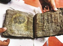 The ancient gilded Bible is nearly a millenia old according to officials. DHA Photo