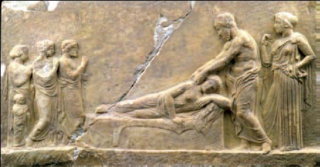 Statue of Asclepius, Greek god of medecine. (Source: www.scoliosisjournal.com)