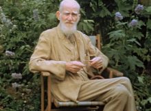 George Bernard Shaw at his country home in Ayot St. Lawrence, Hertfordshire, Eng., 1946.