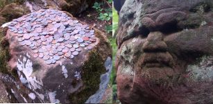 Dunino Den: Mysterious Ancient Site In Scotland With Enigmatic Faces And Symbols Carved In Rocks