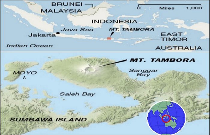 On This Day In History: Mount Tambora Volcano Begins A Three-Month-Long Eruption – On Apr 10, 1815