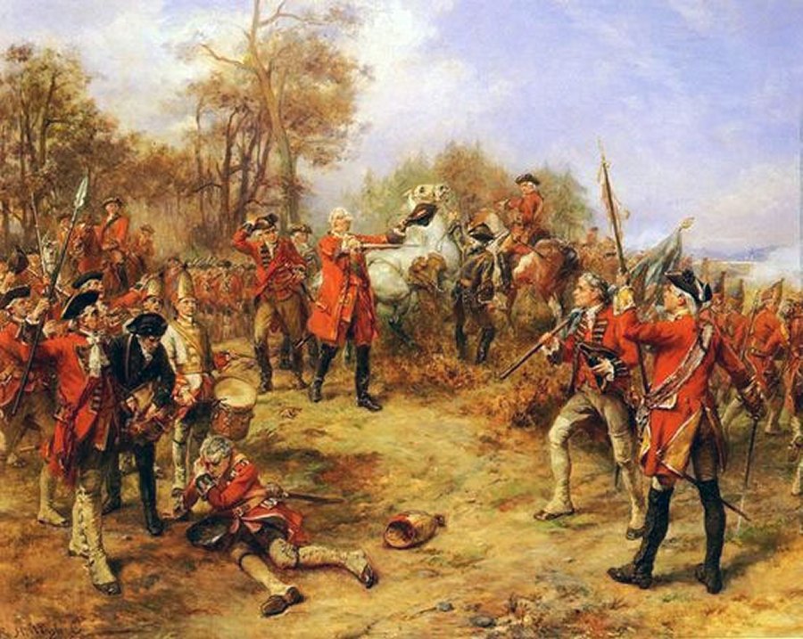 King George II at the Battle of Dettingen