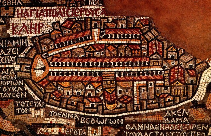 Stunning Madaba Map: Oldest Known Mosaic Built Of Two Million Stone Cubes