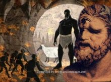 One-Eyed Giant Polyphemus -Most Famous Of The Cyclopes In Greek Mythology