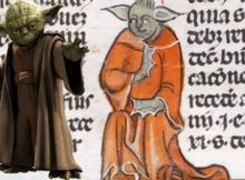 To the left: Star Wars Master Yoda - To the right: A creature very similar to Yoda.