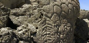 The oldest dates calculated for the Winnemucca Lake petroglyph site correspond with the time frame linked to several pieces of fossilized human excrement found in a cave in Oregon.