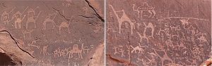 Thousands Of Petroglyphs And Inscriptions In Wadi Rum, Jordan - 12,000 ...