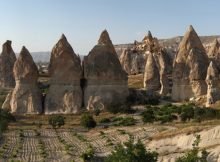 Panoramic view of the Fairy Chimneys in Göreme National Park