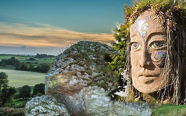 goddess Eriu and Sacred Hill, Ireland