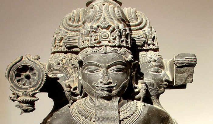 Sculpture of Brahma, Guimet Museum, Paris, France.