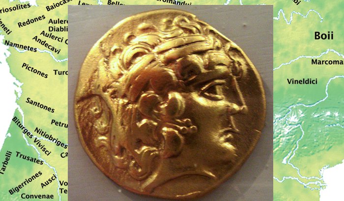 Cenomani gold coin.