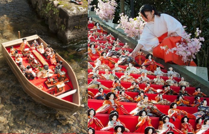 Hina Matsuri Festival - Sending Dolls In Boats Into The Ocean To