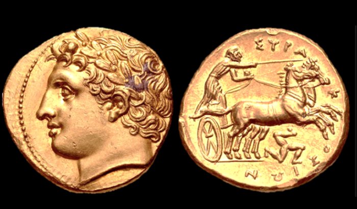 Dekadrachm - 50 Litrai, Philippeios type, 317-311, Agathokles, Syracuse