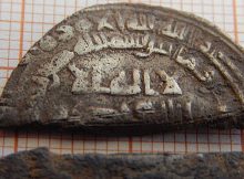 Arabic silver coins discovered in an old German cemetery near the Baltic coast.