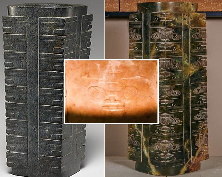 Mysterious Ancient Figure Depicted On A Jade Cong May Re-Write History Of China