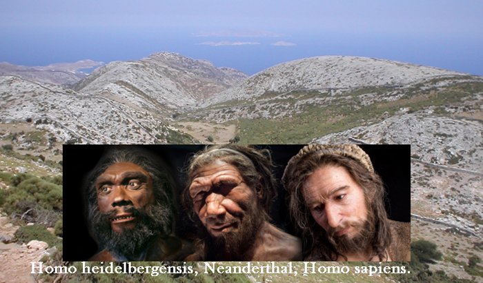 Stelida, Naxos was first used at least 250,000 years ago (Lower Palaeolithic), with handaxes possibly made by Homo heidelbergensis.