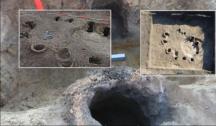 Archaeological excavation with relics of a metallurgical workshop discovered in Warkocz in Lower Silesia. Credit: Stanisław Rzeźnik