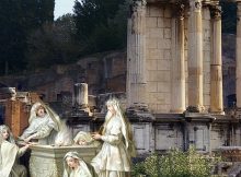 Vesta And Her Six Vestal Virgins - Highly Venerated Goddess Of Hearth And Family