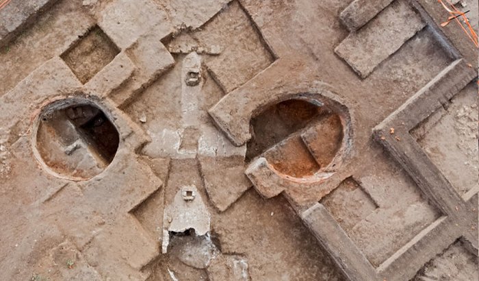 The Byzantine wine-producing kilns Copyright: Asaf Peretz, Israel Antiquities Authority.