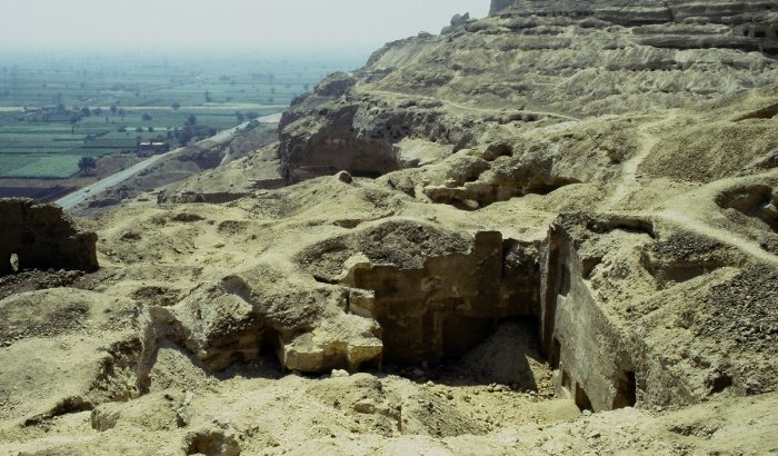 Deir el-Meitin (© The Asyut Project; J. Kahl)- in the southern part of the Assiut necropolis.