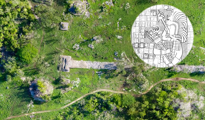 Built at the turn of the 7th century, the white plaster-coated road that began 100 kilometers to the east in Cobá ends at Yaxuná's ancient downtown, in the center of Mexico's Yucatan Peninsula. Photos and drawing courtesy of Traci Ardren and Dominique Meyer/University of Miami