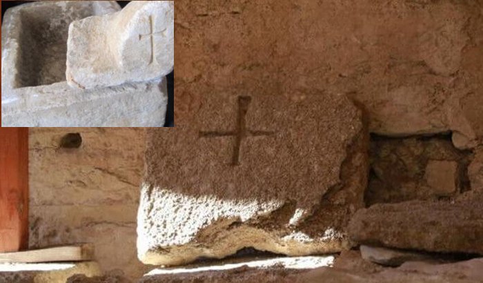 Jesus’s cross in Balatlar Church.