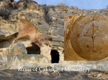 Çakirkaya Monastery, which was built by carving a 65-meter-high rock, estimated to be built between 13th and 15th centuries