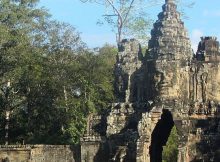 South gate of Angkor Thom.