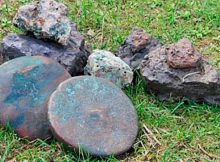 The disc-like copper ingots found in the Late Bronze Age shipwreck at Bulgaria’s Maslen Nos cape.