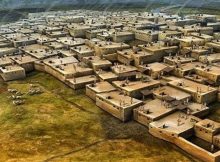 Çatalhöyük - the site measures 13 hectares (about 32 acres) with nearly 21 meters of deposits spanning 1,150 years of continuous occupation. Çatalhöyük (first excavated in 1958)) began as a small settlement about 7100 B.C and later played an important role as a farming community.