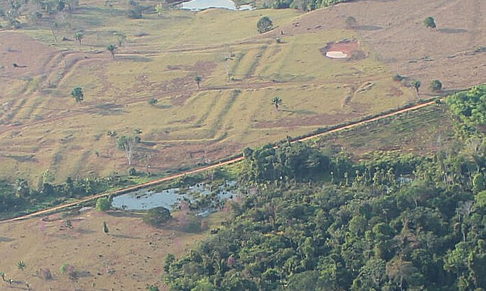 Martti Pärssinen’s aerial view of a main research site called Tequinho.