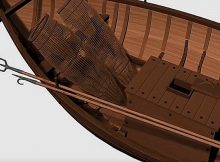 3-D reconstructions of boats from the ancient port of Rome