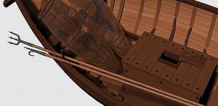 3-D reconstructions of boats from the ancient port of Rome