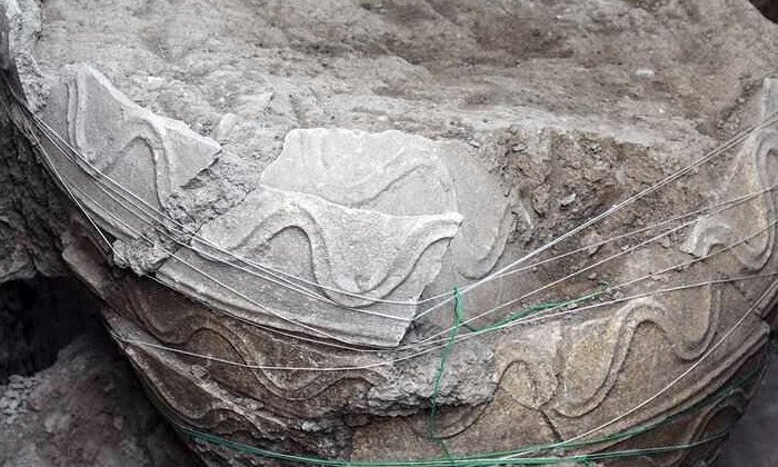 a jar burial cemetery at an ancient historic site in Iran’s central city of Isfahan dating back to the Parthian Empire.