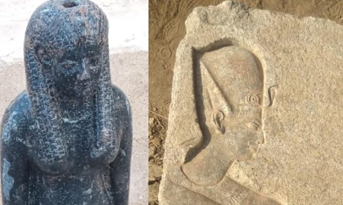 Discoveries in Mit-Rahina, Egypt