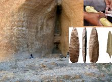 Manayzah rock shelter during excavation. Photo: Joy McCorriston