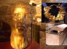 Carian Princess' tomb, golden artifacts can be seen at Bodrum Castle