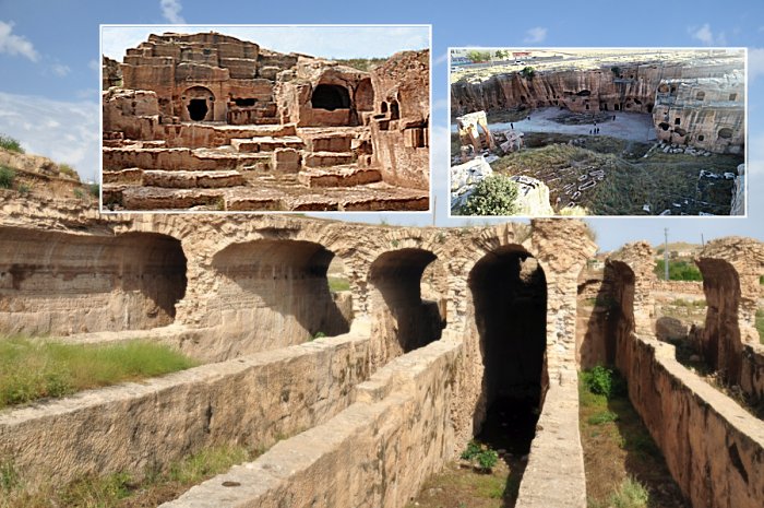 Gallery grave in ancient city of Dara, Mardin