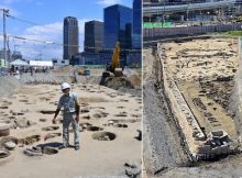 Human bones belonging to more than 1,500 bodies are discovered at the site of the former cemetery “Umedahaka” in Osaka